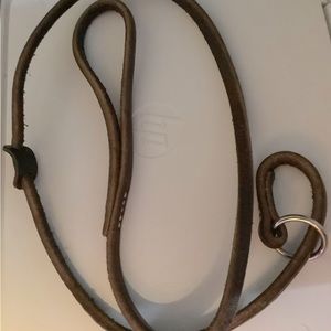 Custom made leather slip lead